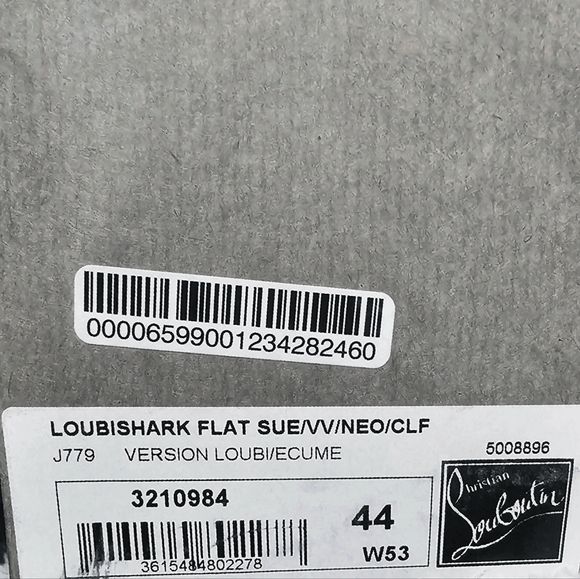 BRAND NEW Men's Christian Louboutin Gray, Gold & Red Loubishark Sneakers SIZE 44 - Picture 10 of 10